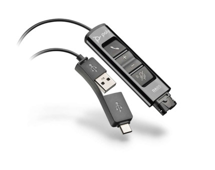 Plantronics DA85 цифровой USB-адаптер для подключения профессиональной гарнитуры к ПК (QD,USB-A+C)