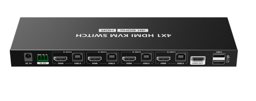 LENKENG LKV441 переключатель HDMI KVM 4 в 1, 4K