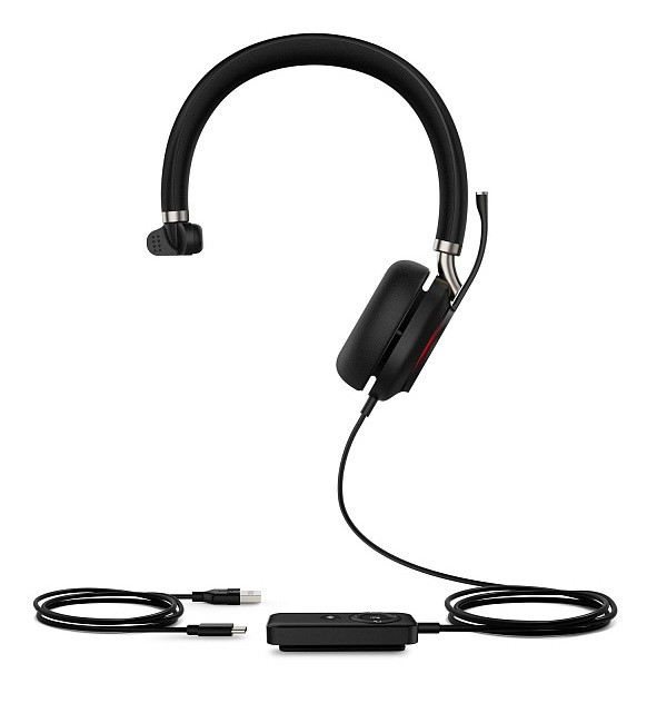 Yealink UH38 Mono UC -W/O BAT гибридная гарнитура, USB/Bluetooth, HD звук, шумоподавление, LED