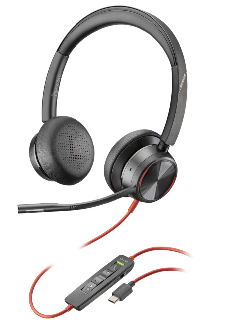 Poly BlackWire 8225 USB-C проводная гарнитура с активным шумоподавлением ( 214407-01 )