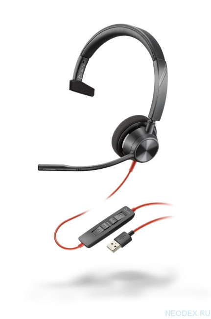 Plantronics BlackWire 3310 USB-A проводная гарнитура с шумоподавлением ( 213928-01 )
