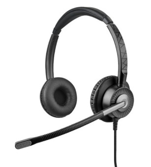 JazzTel Note BNC RJ9PS Lite проводная гарнитура с двумя динамиками для call-центра