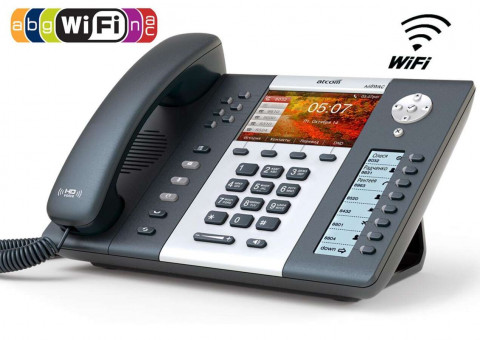 ATCOM A68WAC IP-телефон, цветной LCD 4,3", 8 клавиш BLF с LCD дисплеем, Wi-Fi, 6 SIP линий, POE, c БП