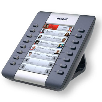 ATCOM AET консоль расширения для телефонов ATCOM A48/A68 с цветным LCD-дисплеем 4,3" 16 клавиш BLF