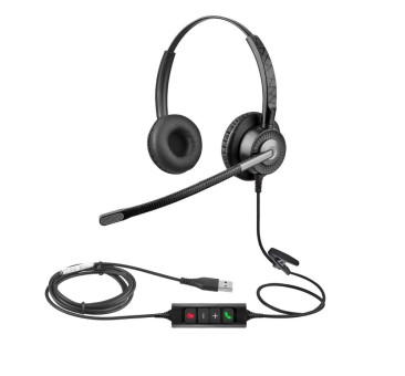 JazzTel Note BNC USB-A проводная гарнитура с двумя динамиками для call-центра