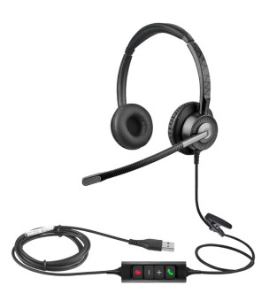 JazzTel Note BNC USB-A Comfort проводная гарнитура с двумя динамиками для call-центра