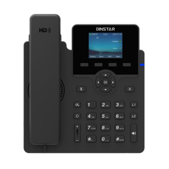 Dinstar C62UP IP телефон, 6 SIP линий, БП, цветной дисплей, 2xEthernet
