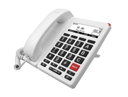 Flyingvoice FIP12WP IP телефон, 2 аккаунта SIP, монохромный дисплей, PoE, 2.4G Wi-Fi