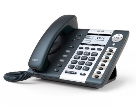 ATCOM A41 IP-телефон, чб LCD 3,2", 8 клавиш BLF, 2x10/100TX, 4 SIP линии, POE, без БП