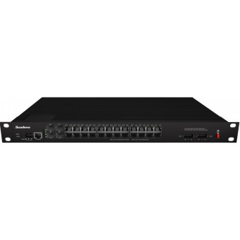 Scodeno Rack 19" 1U управляемый L2 PoE+ коммутатор, 4x1000Base-X, 24x10/100/1000Base-T, 385Вт, IP40