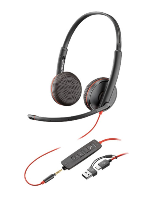 Poly Blackwire 3225 Stereo проводная гарнитура, 3.5mm, USB-C/A adapter ( 8X229A6 ) 01 Poly BlackWire C3225 Stereo проводная гарнитура, 3.5mm, USB-C/A adapter ( 8X229A6 )