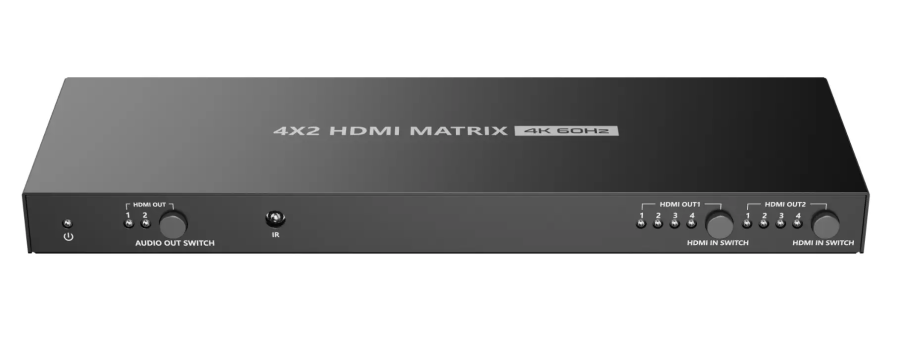 LENKENG LKV422 матричный коммутатор 4x2 HDMI, 4K, без упаковки