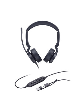Yealink UH44 Dual UC USB-C/A проводная гарниутра, HD звук, LED-индикатор, USB-C/A Yealink UH44 Dual UC USB-C/A проводная гарниутра, HD звук, LED-индикатор, USB-C/A