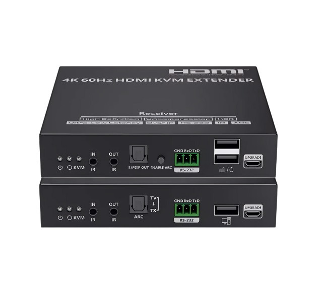 LENKENG LKV593KVM-V3.0 удлинитель KVM HDMI по витой паре CAT6, 4K60, до 120 м, RS-232, каскадируемый