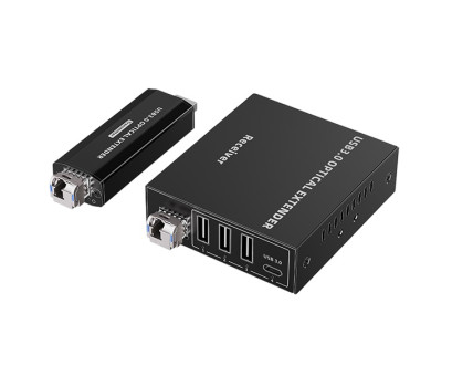 LENKENG LKV322USB-SMF-V2.0 удлинитель USB по опт. кабелю до 20 км, 4 USB 3.2 до 5 Гб/с
