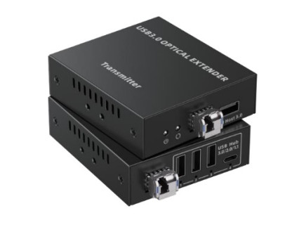 LENKENG LKV320USB удлинитель USB по оптическому кабелю до 40 км, 4 USB 3.2 до 5 Гб/с