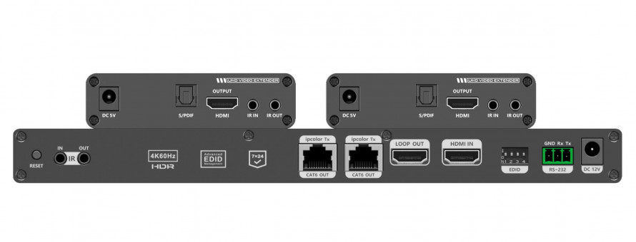 LENKENG LKV822 разветвитель-удлинитель 1*2 HDMI, 4K, ИК, CAT6/6a/7, до 70 метров