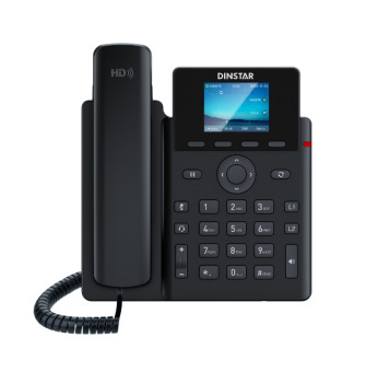 Dinstar G240W IP телефон, 6 SIP-аккаунтов, цветной дисплей 2.4 дюйма, Gigabit Ethernet, Wi-Fi