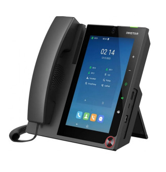 Dinstar A808B видео IP-телефон, 16 SIP-аккаунтов, сенсорный IPS-экран, камера 8 Мп, USB, Wi-Fi, PoE