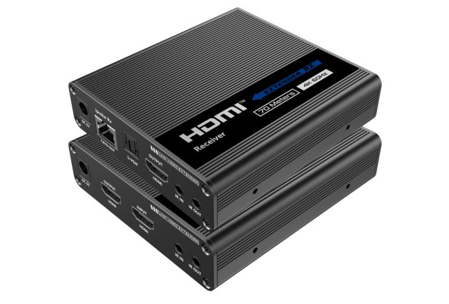 LENKENG LKV676Cascade удлинитель HDMI, 4K, HDMI 2.0, CAT5e/6 до 40/70 метров, проходной HDMI