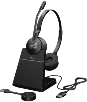 Jabra Engage 55 Stereo MS беспроводная гарнитура USB-A with Charging Stand, EMEA ( 9559-455-111 )