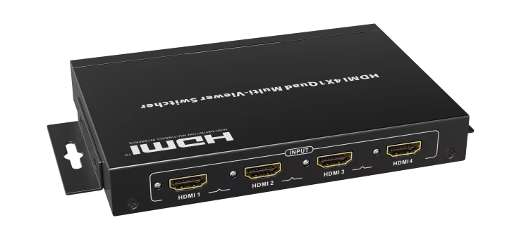 LENKENG LKV401MV-V2.0 переключатель HDMI 4 в 1 с функцией квадрирования изображения