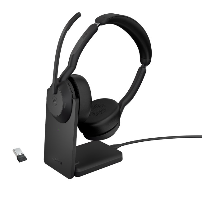 Jabra Evolve2 55 MS Stereo беспроводная гарнитура, Link380а, Stand ( 25599-999-989 )