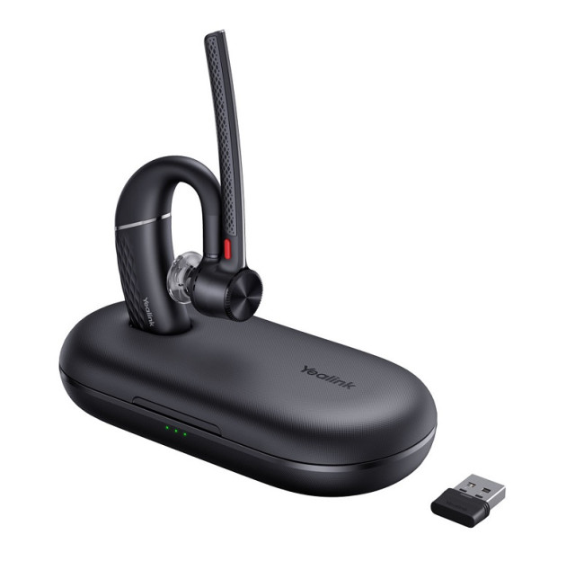 Yealink BH71 PRO беспроводная Bluetooth гарнитура с базой-чехлом и USB-A, USB-C донглами