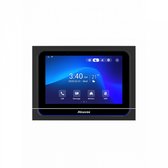 Akuvox X933W (Wireless) Black Android SIP внутренний настенный монитор