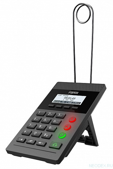 Fanvil X2CP - IP телефон для колл-центров без бп, POE, 2 SIP линии, порты для гарн. RJ9 и Jack 3.5