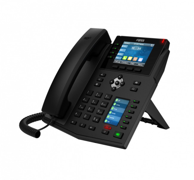 Fanvil X5U - IP телефон с бп, POE, 16 линий SIP, цветной основной дисплей 3,5”, встроенный BlueToot 01 Fanvil X5U - IP телефон с бп, POE, 16 линий SIP, цветной основной дисплей 3,5”, встроенный BlueToot