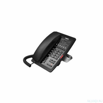 Fanvil H3 черный - Гостиничный IP телефон с бп, PoE, 2 SIP, сменные панели логотипов, без дисплея
