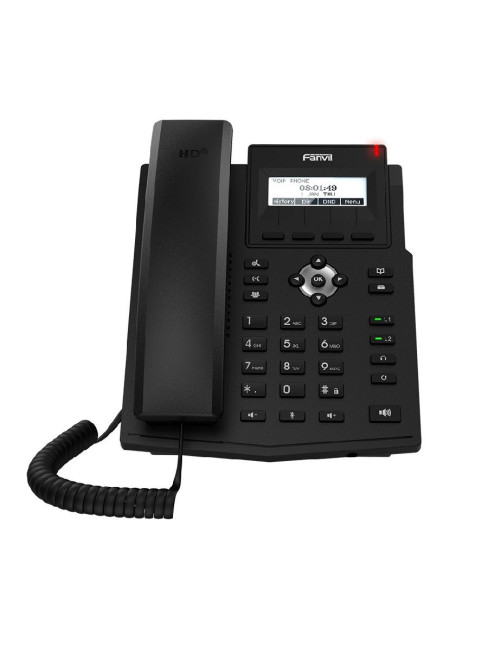 Fanvil X1S - IP телефон c бп, 2 аккаунта SIP, G722, Opus, Ipv-6, порт для гарнитуры